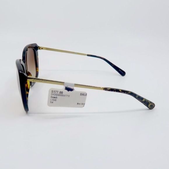 COACH HC8246 5417/13 New Brown Tortoise/Brown Gradient Women's Sunglasses - Picture 4 of 6